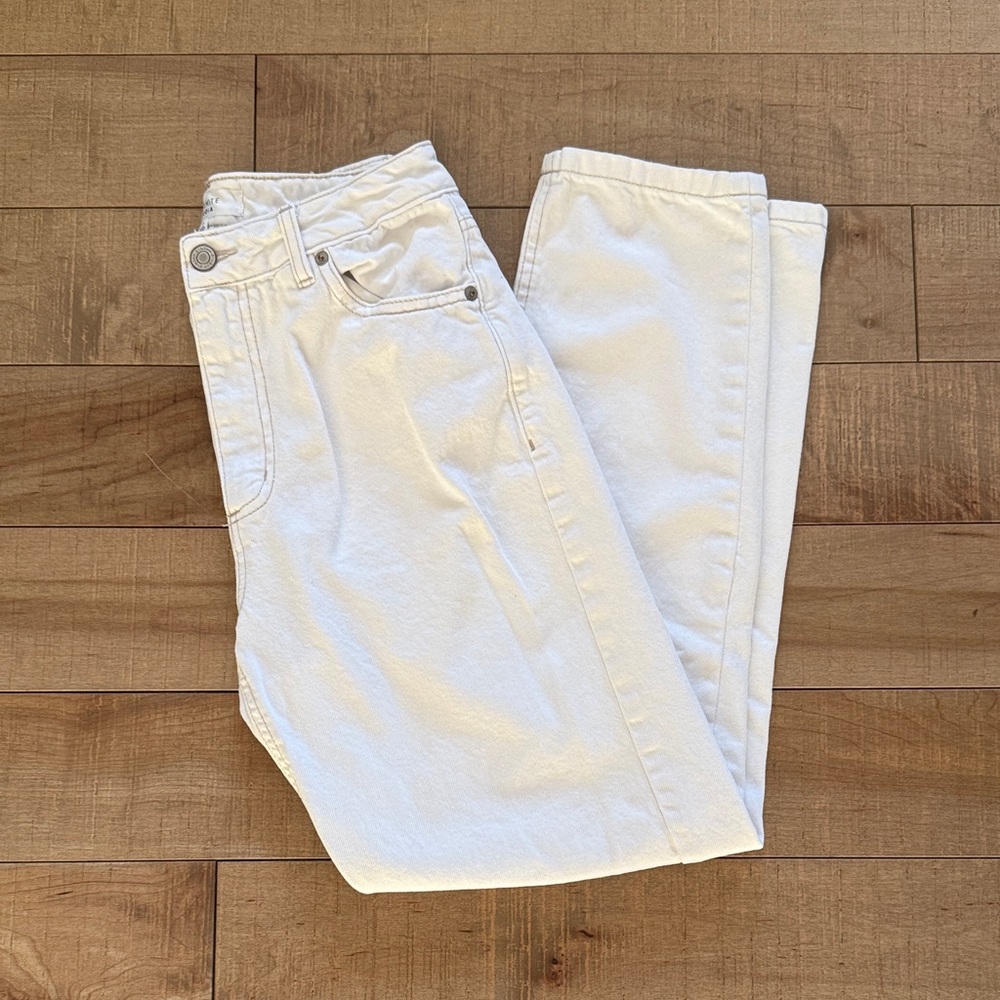 Dynamite Claudia White Mom Jeans - Size 25